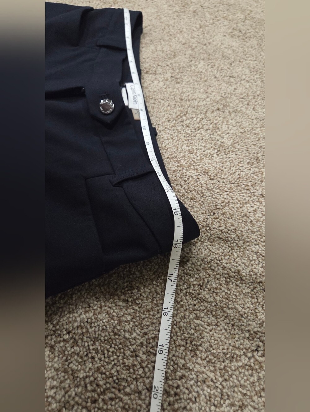 Calvin Klein Womens Modern Fit Black Dress Pants - Picture 3 of 5